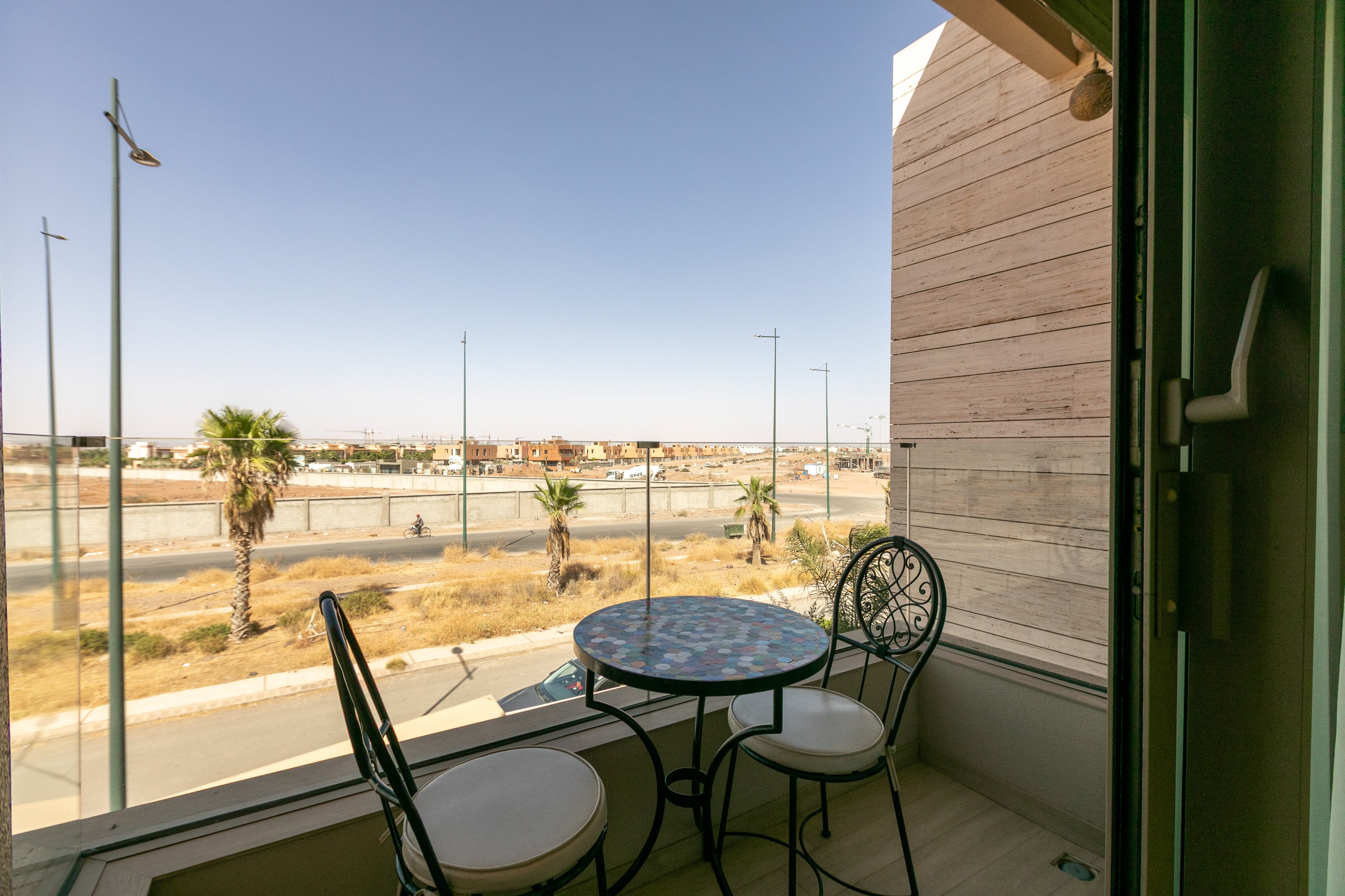 Le balcon privé de la deuxième suite