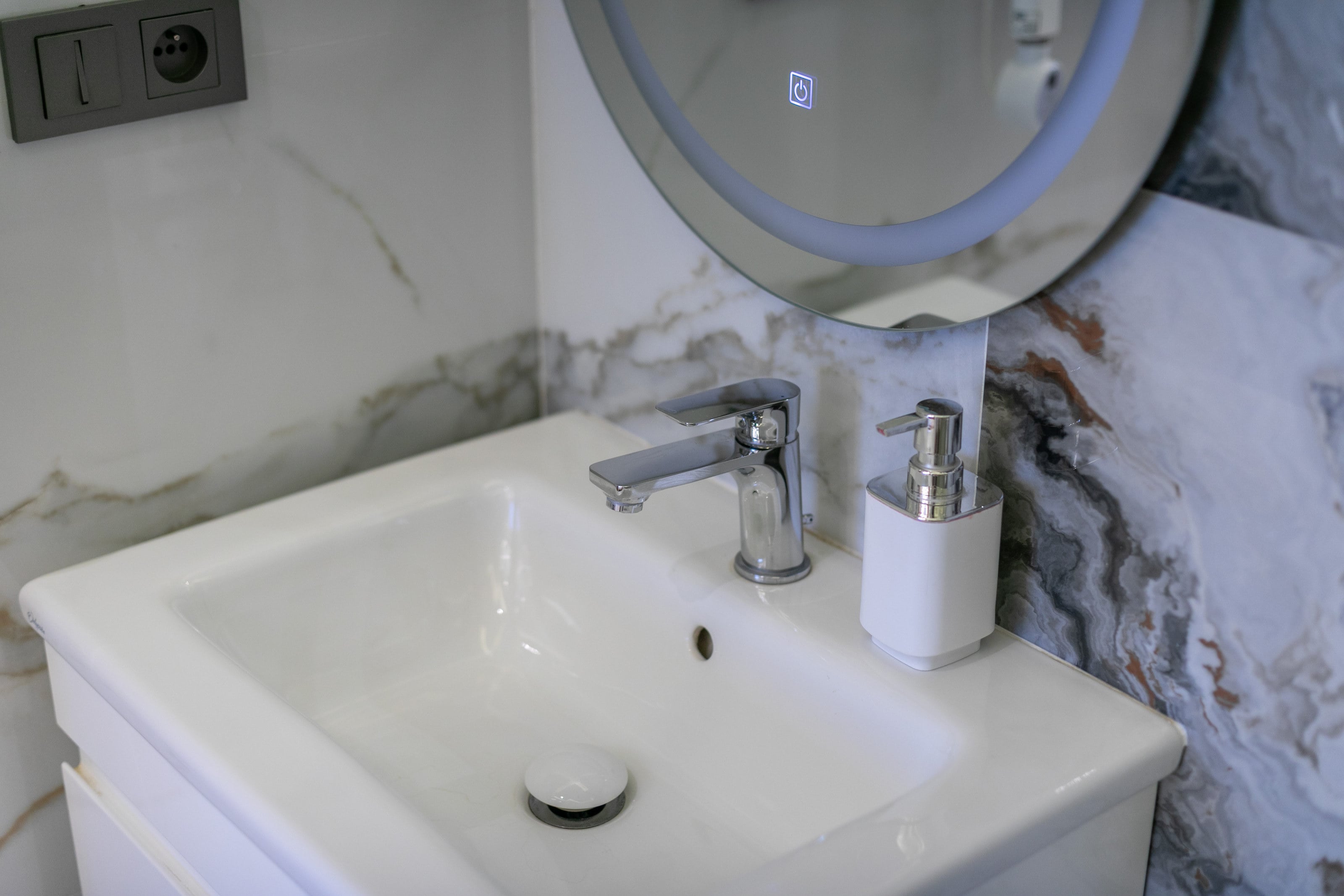 La salle d'eau de la deuxième suite