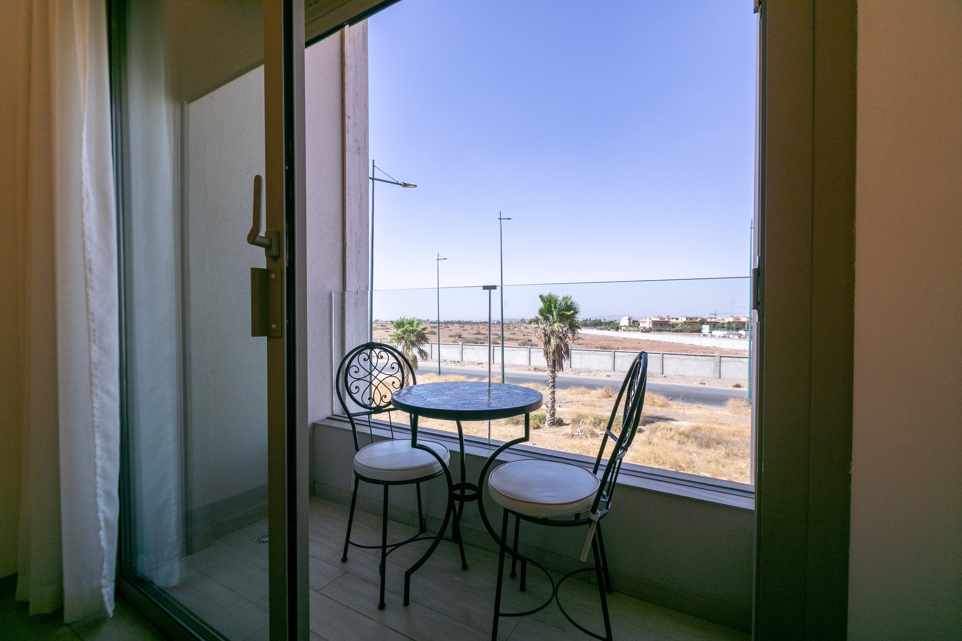 Le balcon privé de la troisième suite